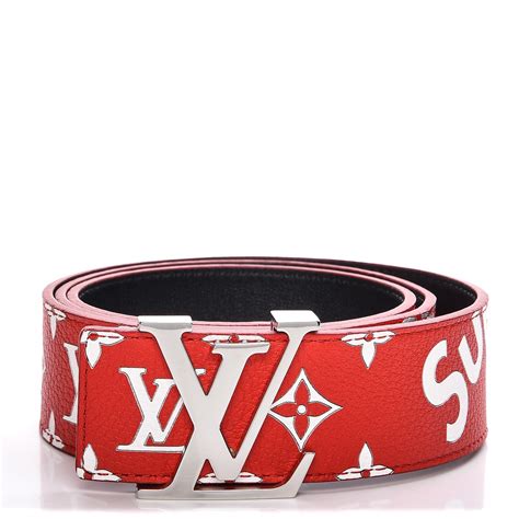 louis vuitton x supreme belt cheap|louis vuitton supreme red belt.